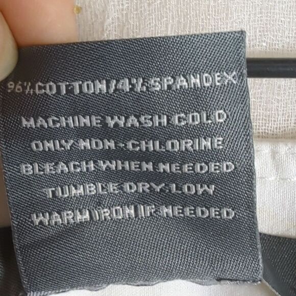 Ann Taylor White Cotton Summer Pants Size 12P - Picture 6 of 6